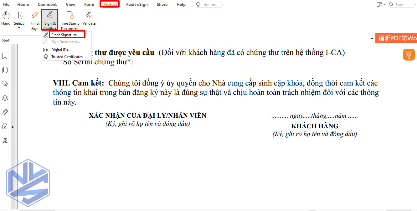 Hướng dẫn ký số chèn logo và dấu đỏ công ty