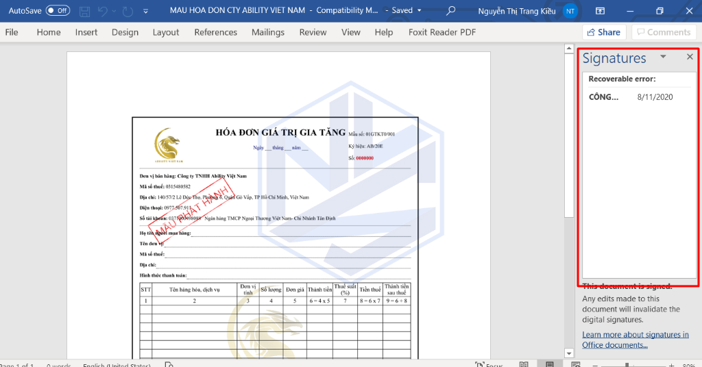 Ký số trên file Word 8