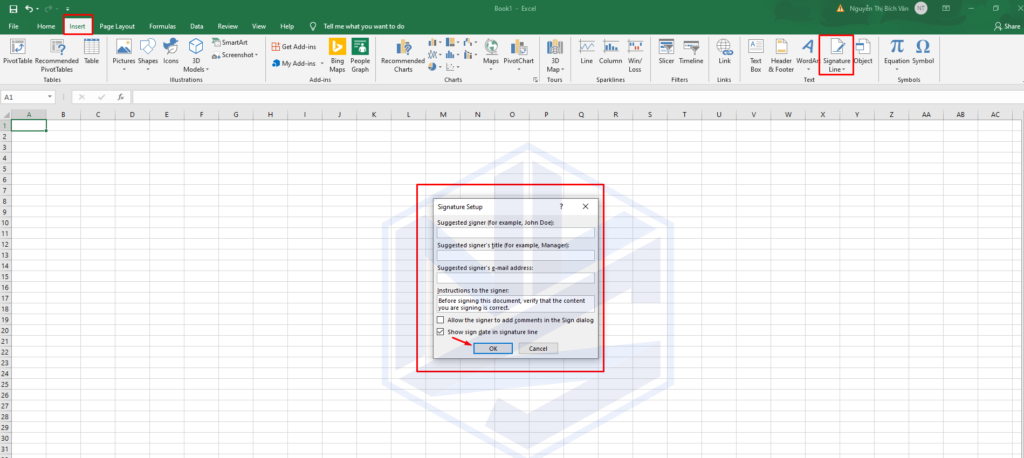 Ký số file exel 7